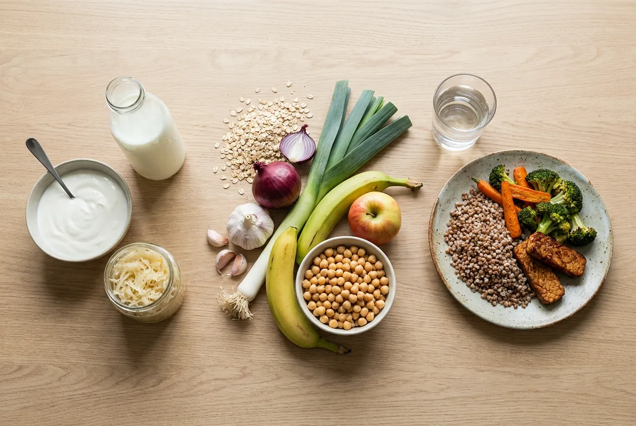 Żywność fermentowana oraz produkty dostarczające naturalnych substratów prebiotycznych